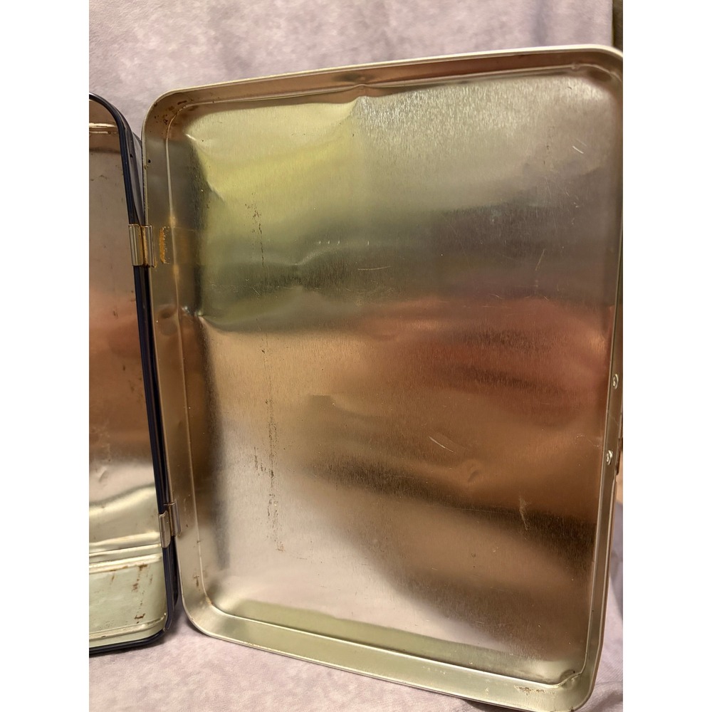 Star Wars Metal Lunch Box Tin Box Co Blue 2020 Collectible - Picture 4 of 10